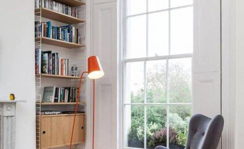 góc đọc sách, thư giãn đẹp và lãng mạn bên cửa sổ